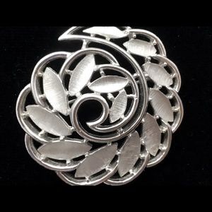 Trifari Swirl Brooch